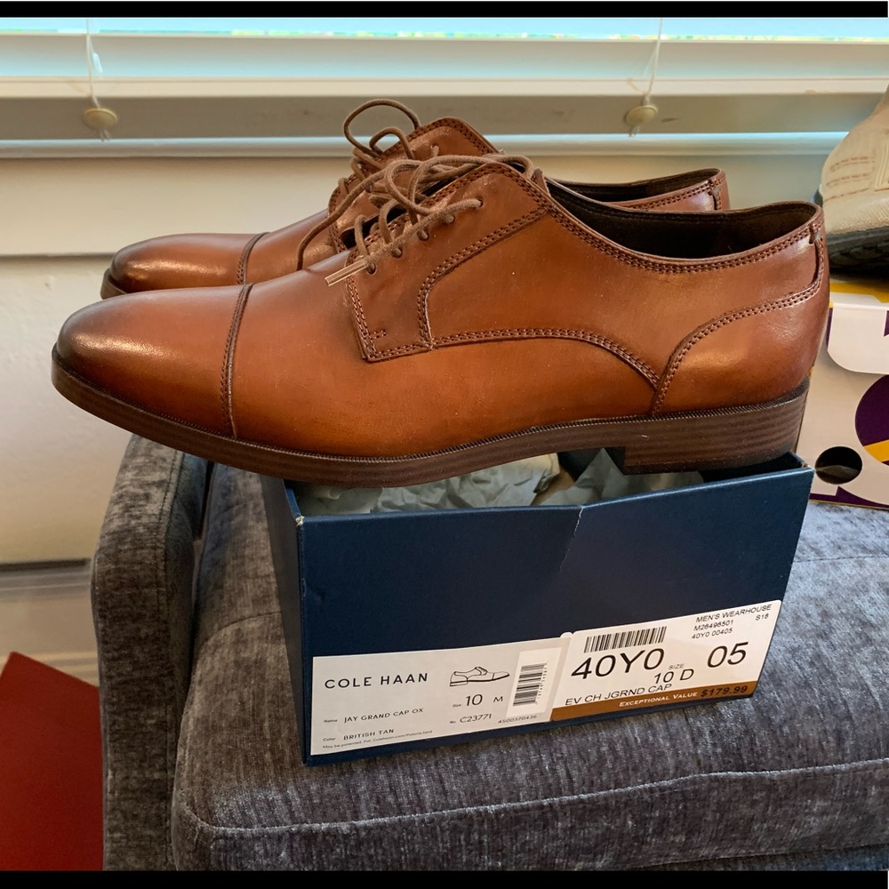 Cole Haan Jay Grand Cap Oxford - British Tan